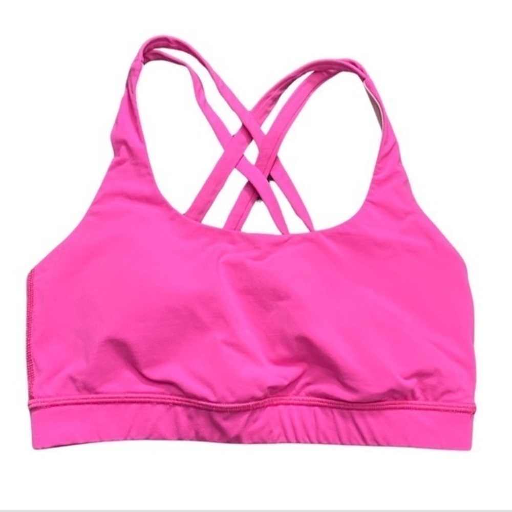 Lululemon Paris Pink Energy Sports Bra Size 4 Athletic Yoga Active
